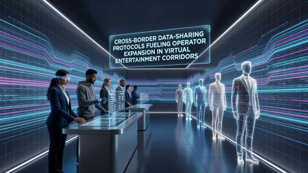 Operators reviewing compliance dashboards that display real-time cross-border data flow metrics