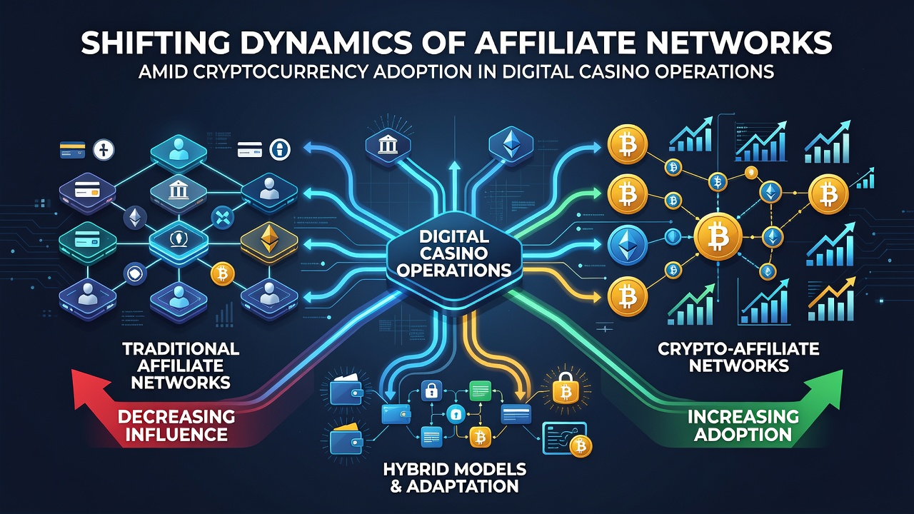 Crypto-enabled casino affiliate dashboards showing real-time wallet tracking and commission breakdowns