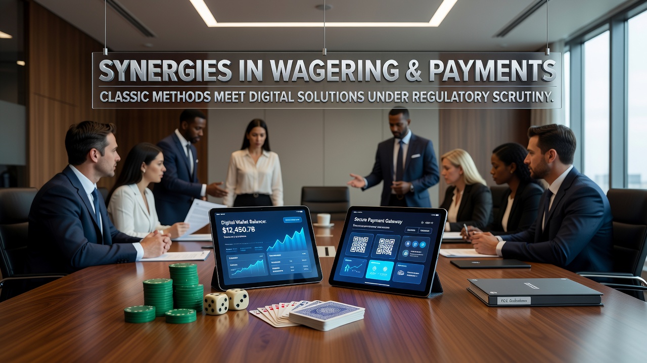 Diagram showing integration of classic betting strategies with digital payment platforms in a regulatory context